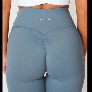 Nvgtn scrunch leggings , Xs bluish/grey in color